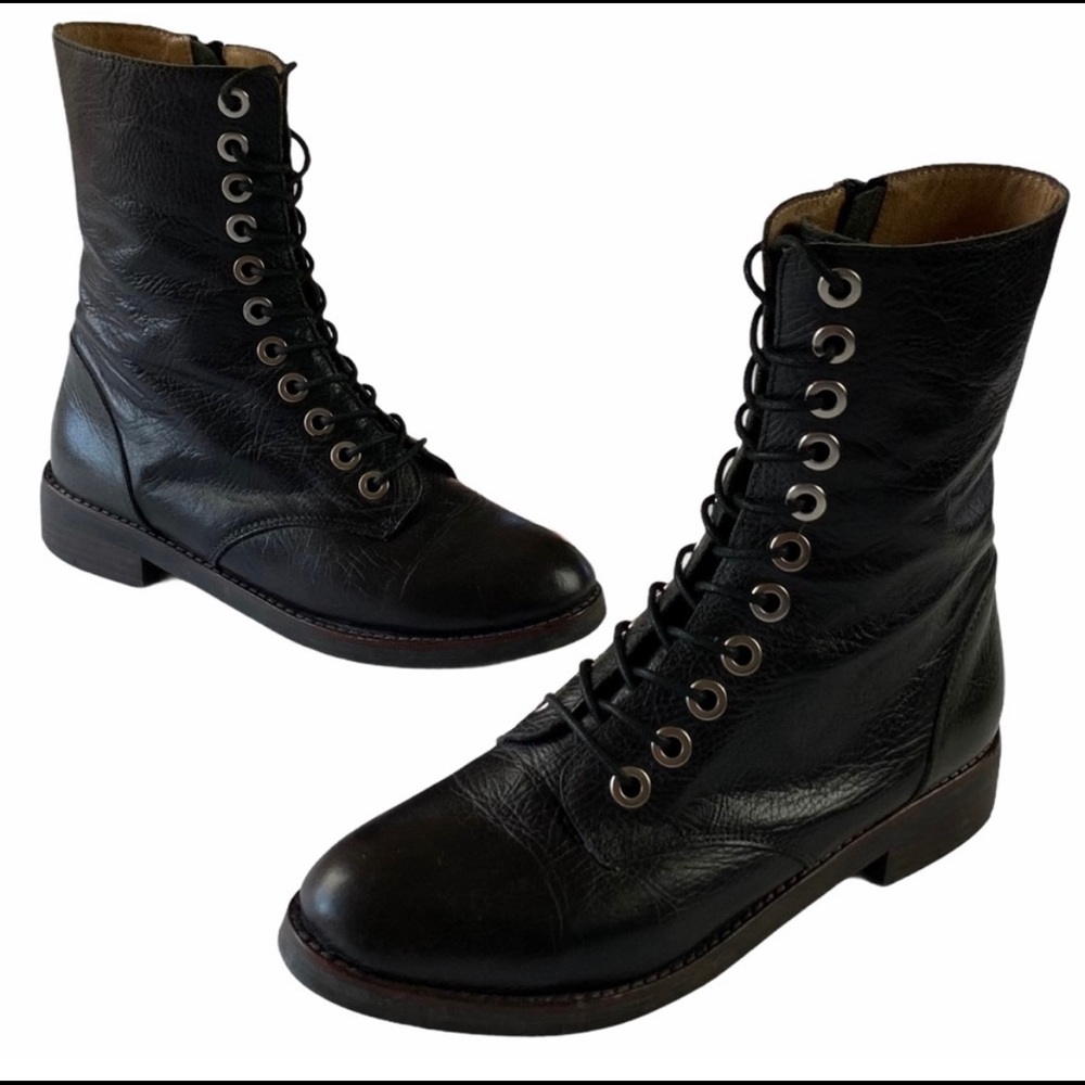 Jeffrey Campbell Crusade Black Moto Boots